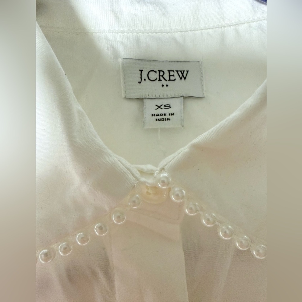 J. Crew Shirt with Pearl Collar - Picture 3 of 3